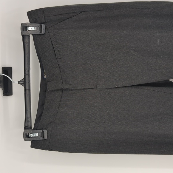 Banana Republic Pinstripe Wide Leg Pant Gray 00P Business casual Work office - Picture 3 of 10